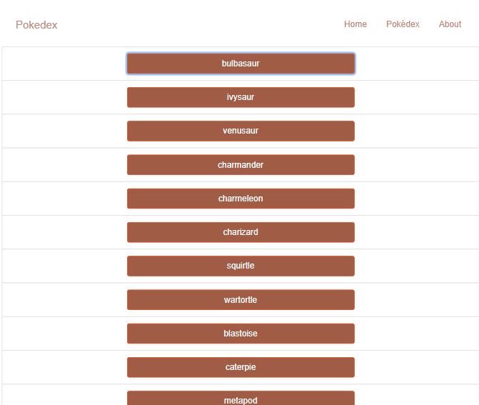 Pokedex App start screen